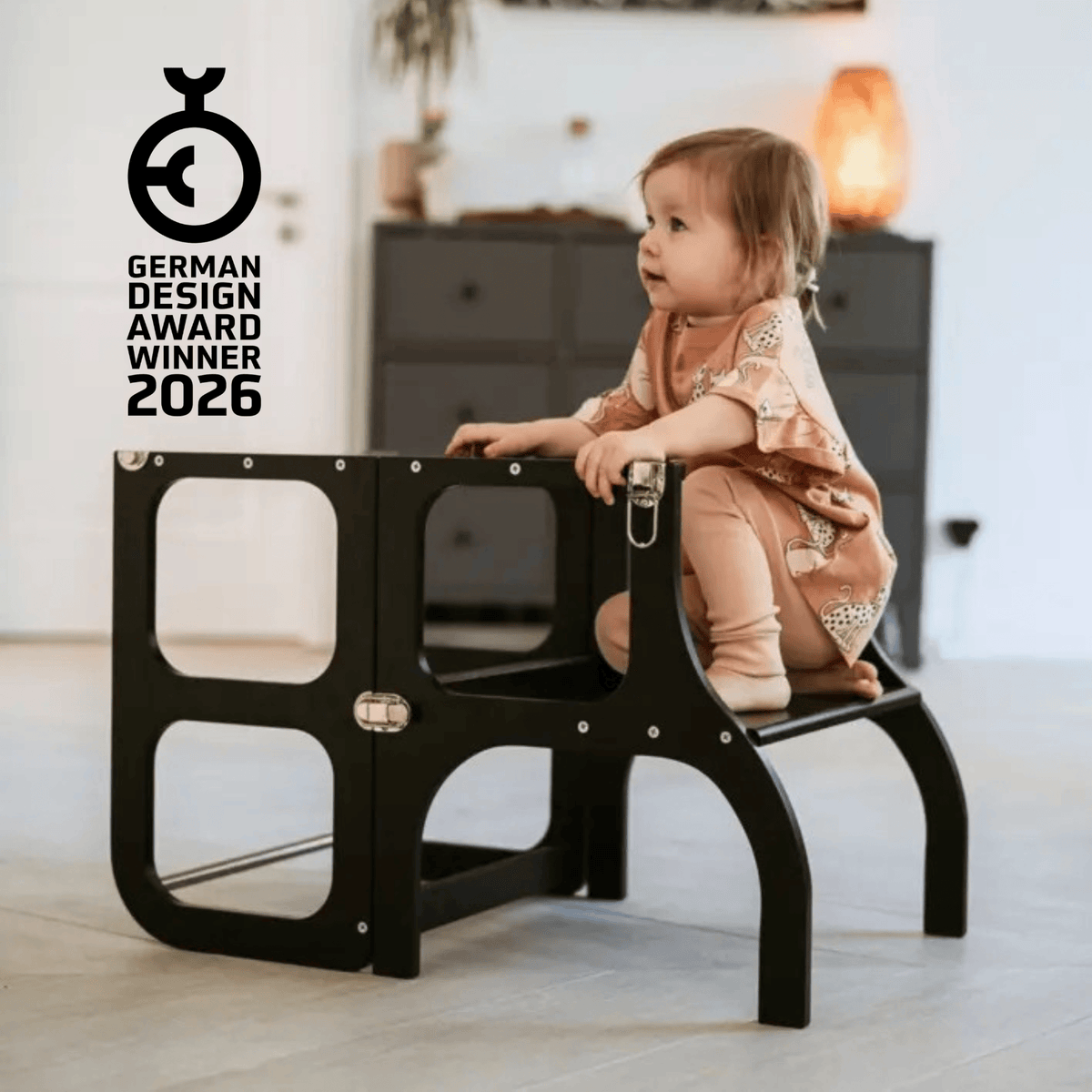 Learning Tower STEP’n’SIT Wandelbare Montessori Lernturm und Tisch 2in1