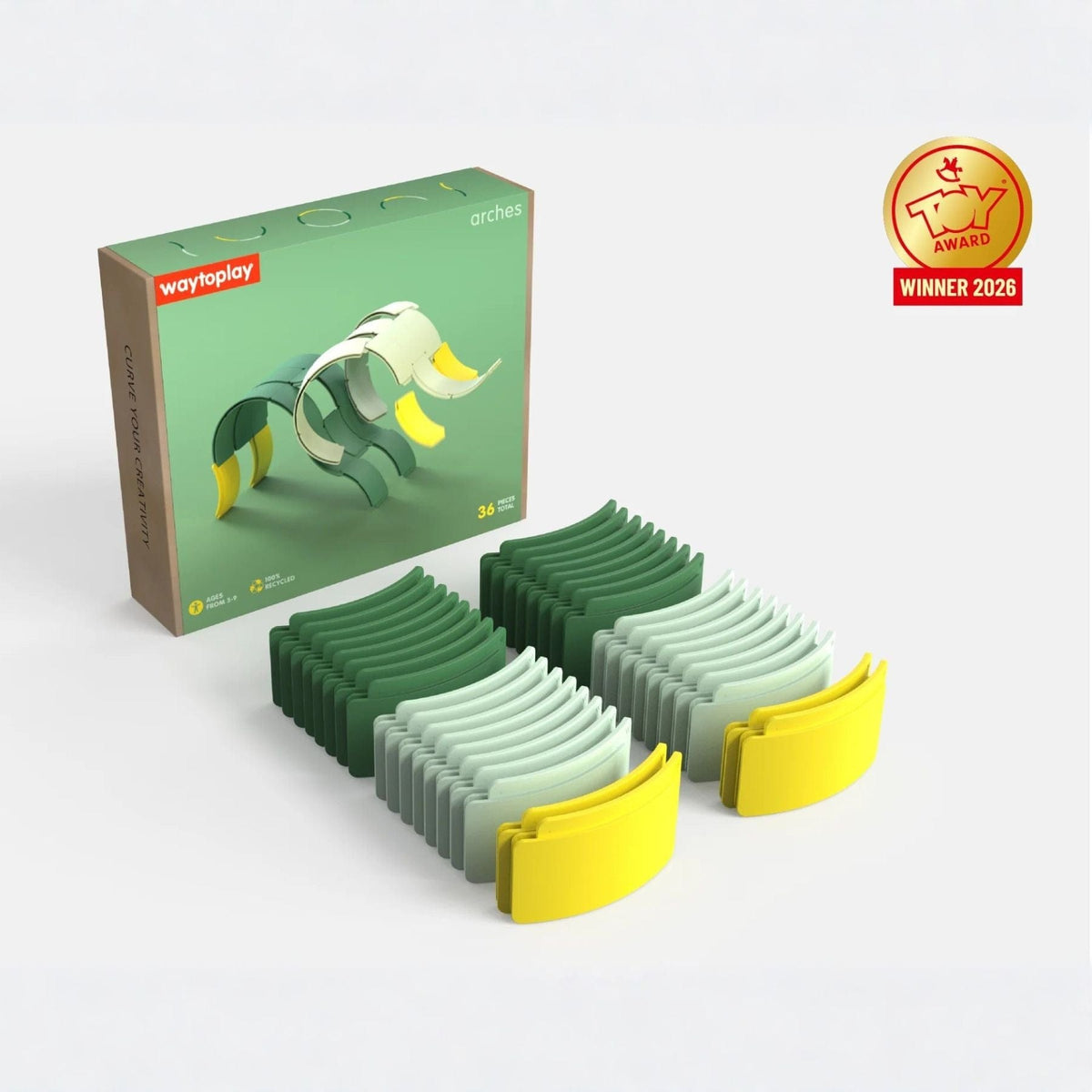 Konstruktionsspielzeug Arches Creator Set – Konstruktionsspielzeug | 36 Boegen | waytoplay