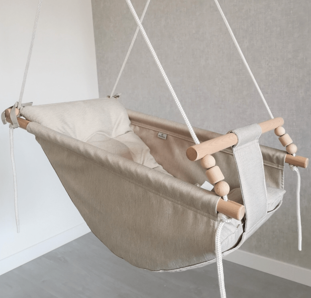 Schaukel Babyschaukel wasserfest Beige - Babyliegeschaukel