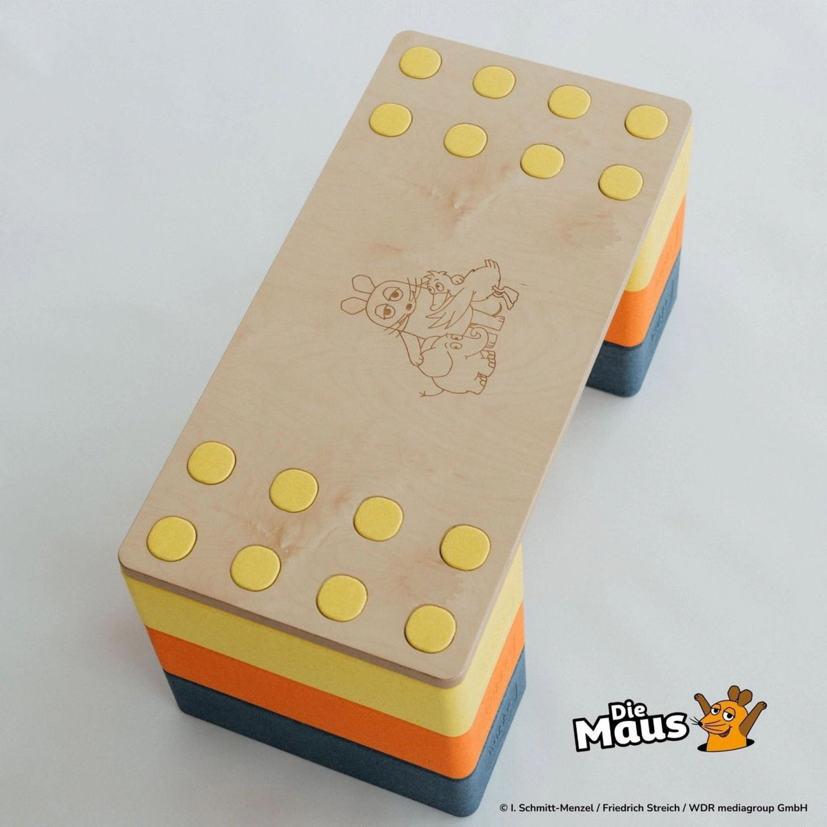 bygge x Die Maus Multifunktionsbrett aus Holz mit Motiv