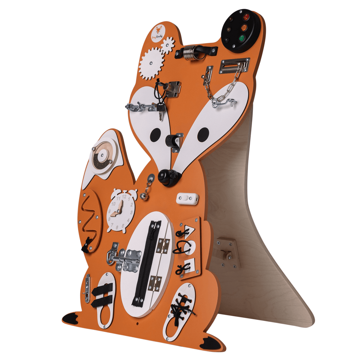 Busy Board Busy Board - Montessori Activity Board - Fuchs orange "Nick Wilde"