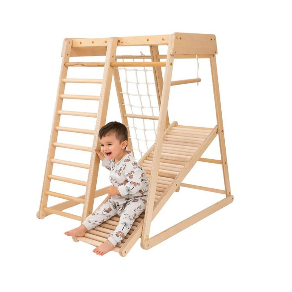 CLIFF Rollerrutsche aus Holz, Rollenrutsche für Klettergerüste