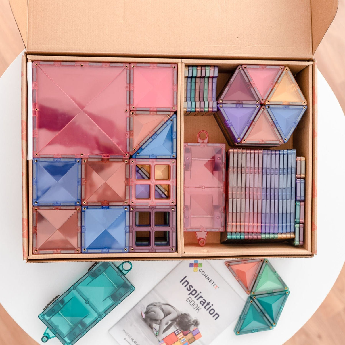 Magnetbausteine Connetix Pastel Mega Pack — 202 Magnetbausteine