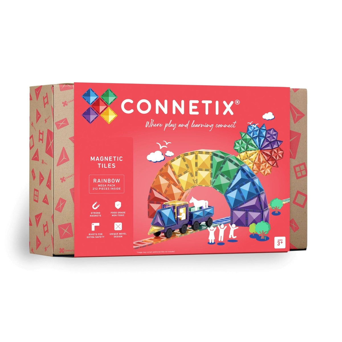 Magnetbausteine Connetix Rainbow Mega Pack — 212 Magnetbausteine