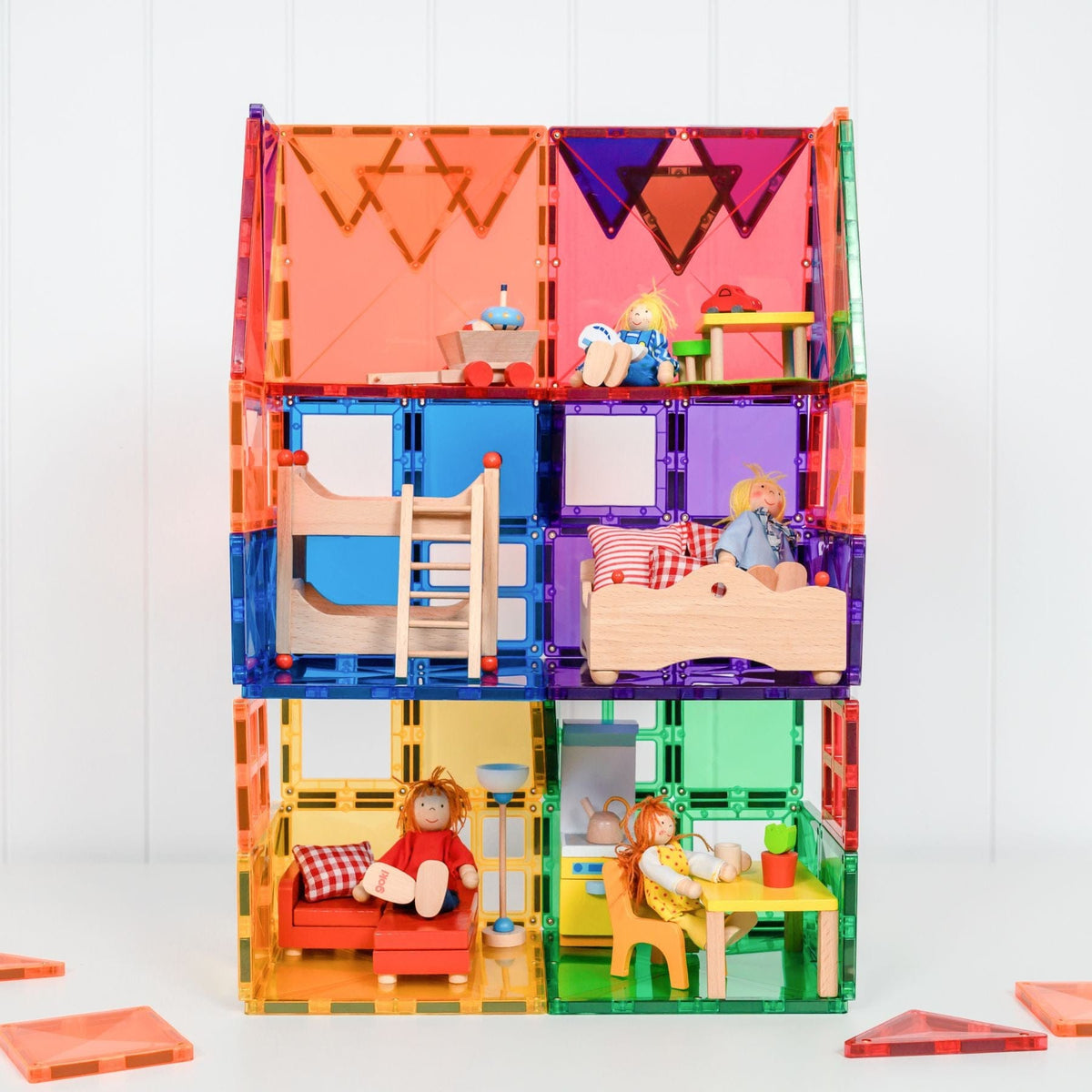 Magnetbausteine Connetix Rainbow Starter Pack — 60 Magnetbausteine