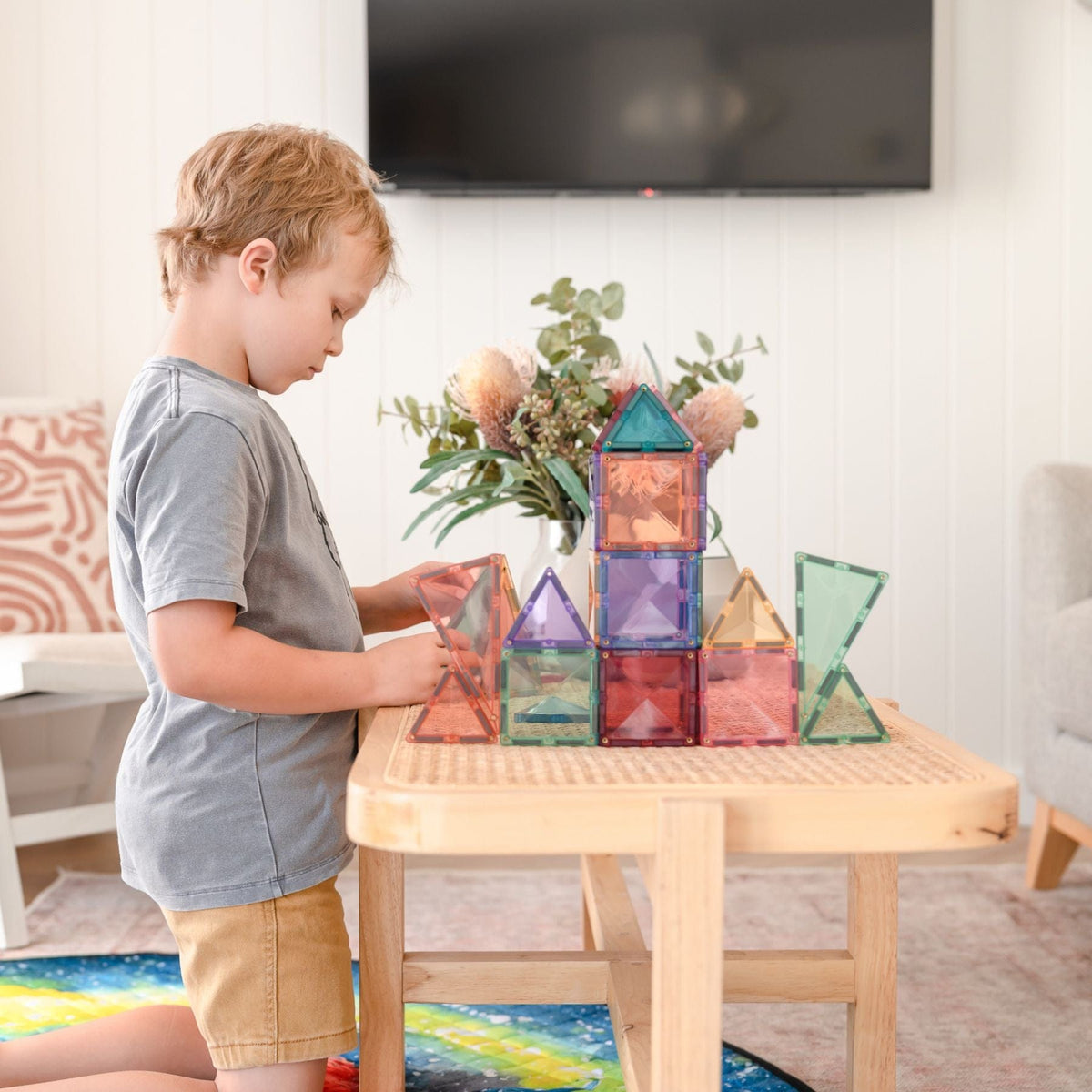 Magnetbausteine Connetix Pastel Starter Pack — 64 Magnetbausteine