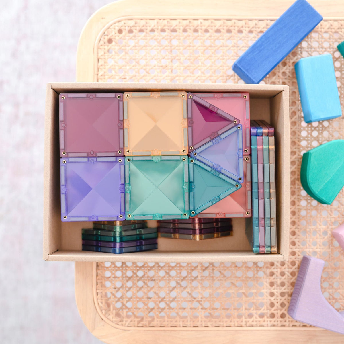 Magnetbausteine Connetix Pastel Starter Pack — 64 Magnetbausteine