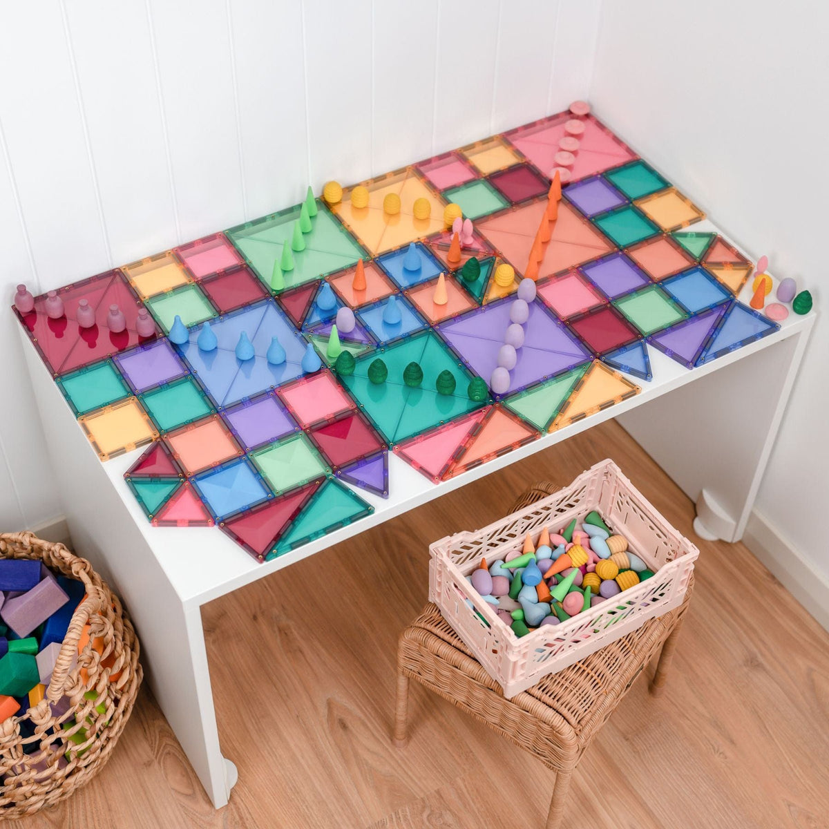 Magnetbausteine Connetix Pastel Starter Pack — 64 Magnetbausteine
