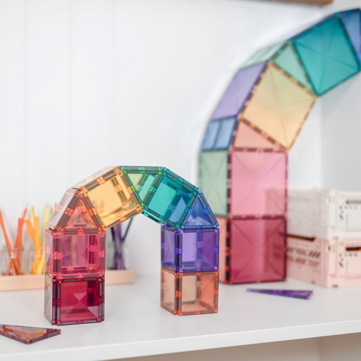 Magnetbausteine Connetix Pastel Starter Pack — 64 Magnetbausteine