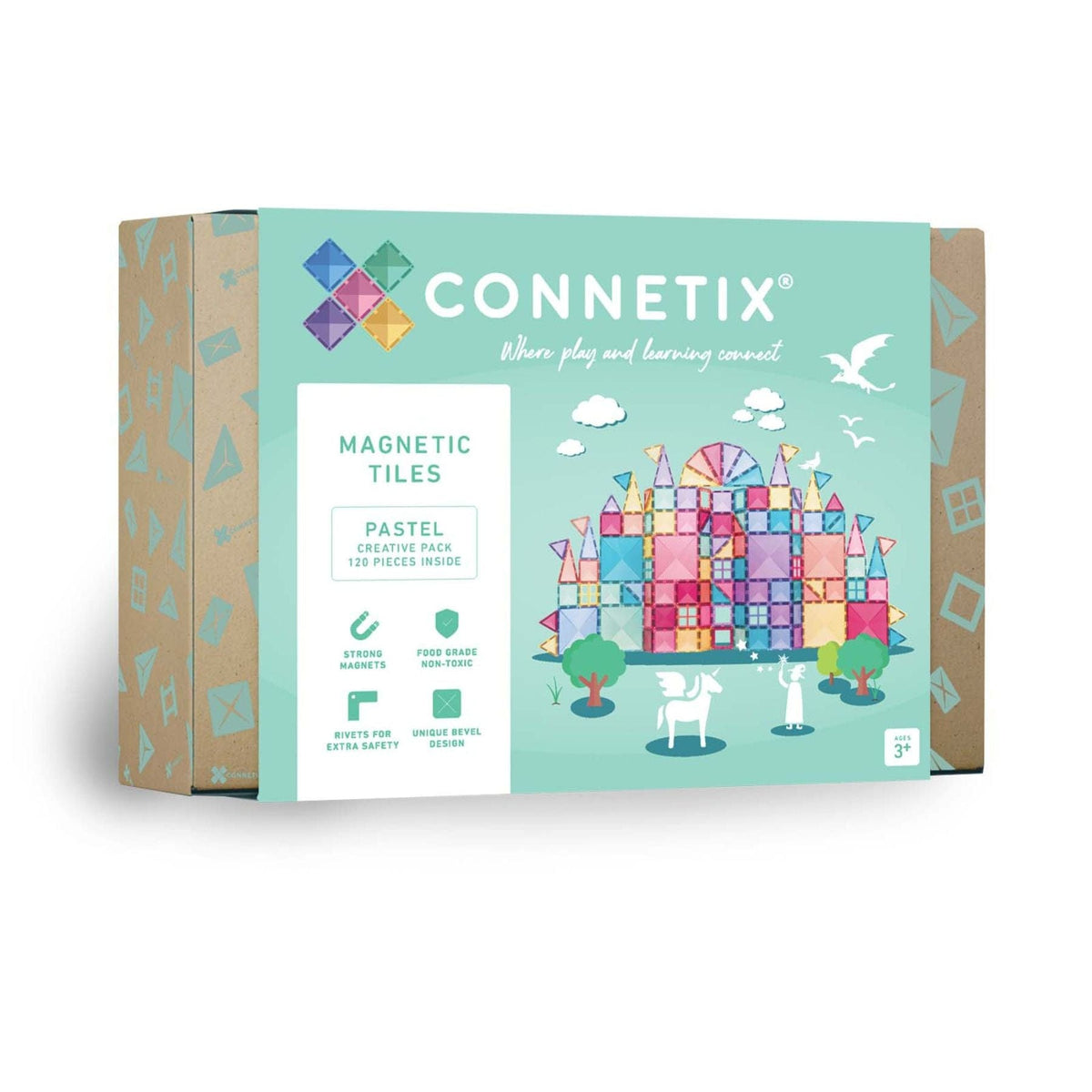 Magnetbausteine Connetix Pastel Creative Pack — 120 Magnetbausteine