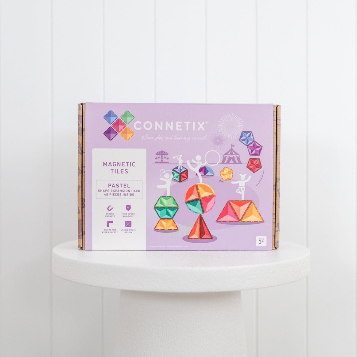 Magnetbausteine Connetix Pastel Shape Expansion Pack — 48 Teile