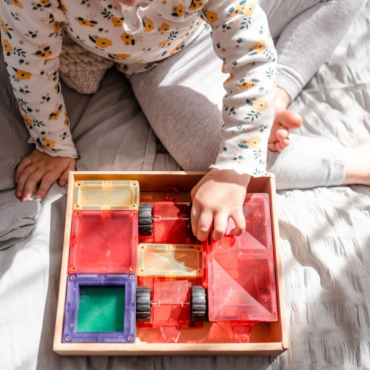 Magnetbausteine Connetix Rainbow Motion Pack — 24 Magnetbausteine