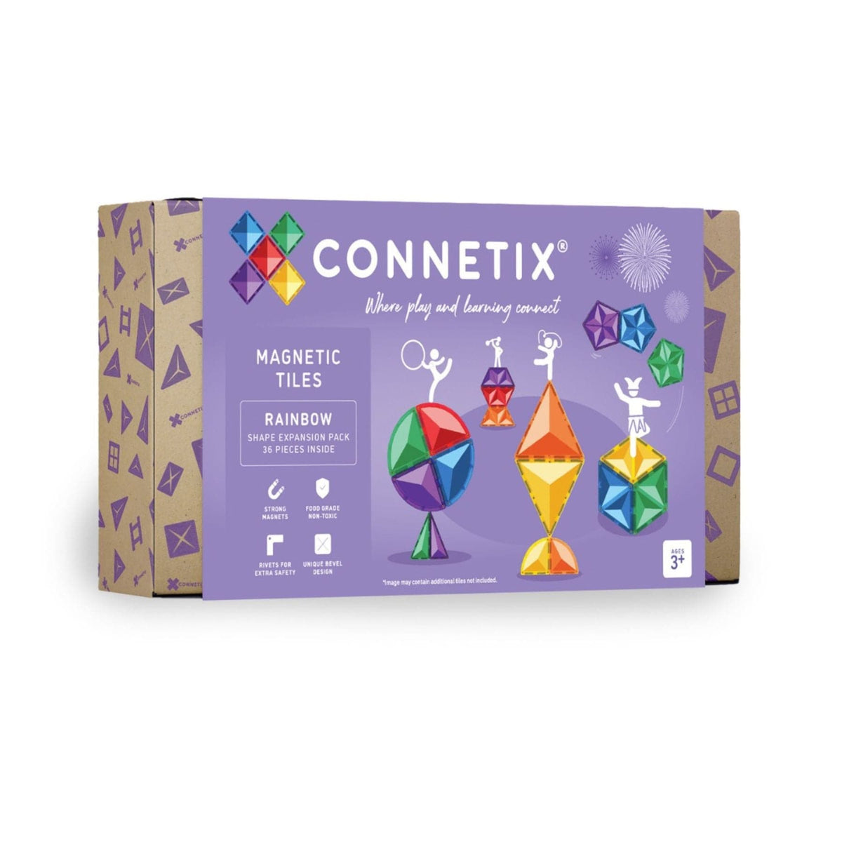 Magnetbausteine Connetix Rainbow Shape Expansion Pack — 36 Teile