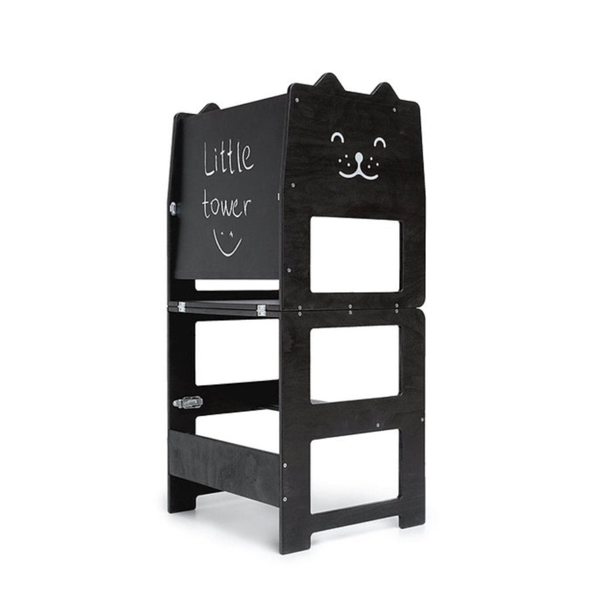 Learning Tower Lernturm wandelbarer mit Schreibtafel Design Katze