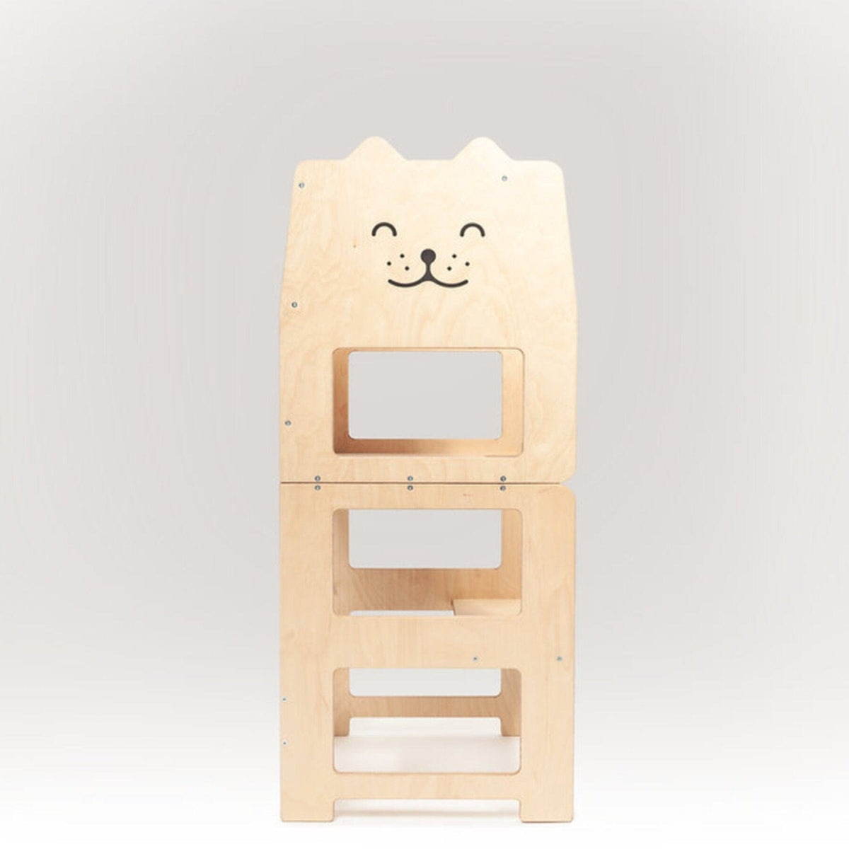 Learning Tower Lernturm wandelbarer mit Schreibtafel Design Katze