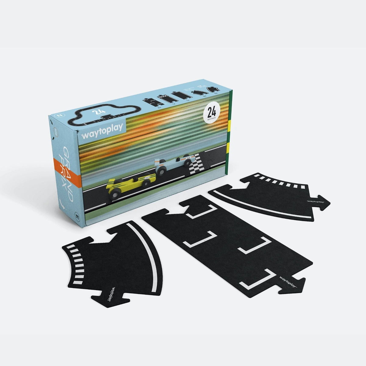 flexible toy road Flexible Rennstrecke aus Gummi – Grand Prix | 24 Teile | waytoplay