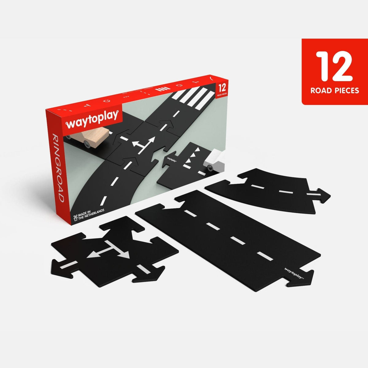 flexible toy road waytoplay Ringroad - Flexible Spielstrasse – Ringroad | 12 Teile | waytoplay