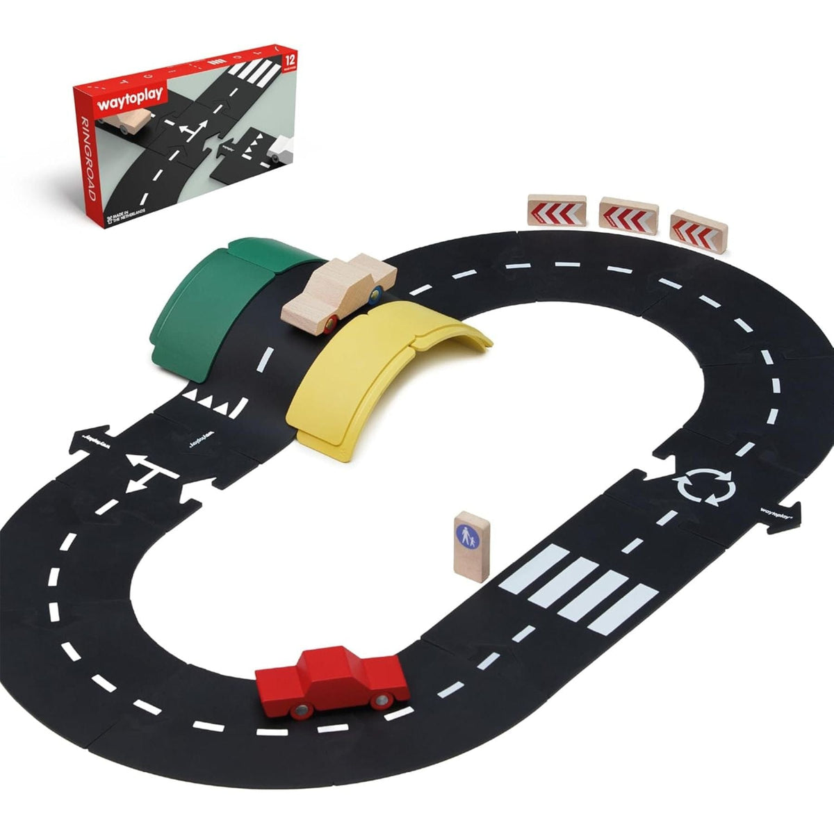 flexible toy road waytoplay Ringroad - Flexible Spielstrasse – Ringroad | 12 Teile | waytoplay