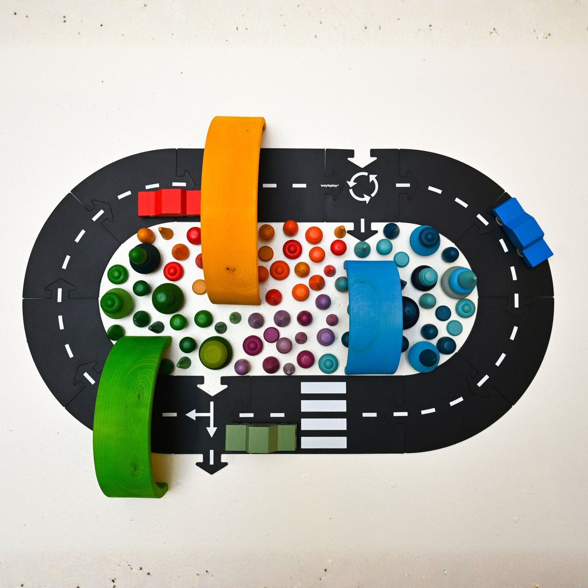 flexible toy road waytoplay Ringroad - Flexible Spielstrasse – Ringroad | 12 Teile | waytoplay