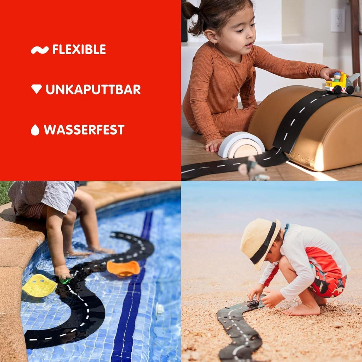 flexible toy road waytoplay Ringroad - Flexible Spielstrasse – Ringroad | 12 Teile | waytoplay