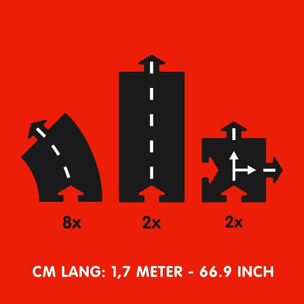 flexible toy road waytoplay Ringroad - Flexible Spielstrasse – Ringroad | 12 Teile | waytoplay