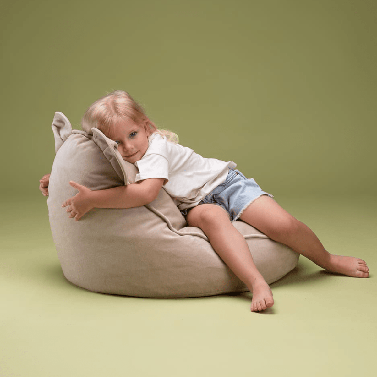 Sitzsäcke Kinder Sitzsack Bär aus Samt I wigiwama