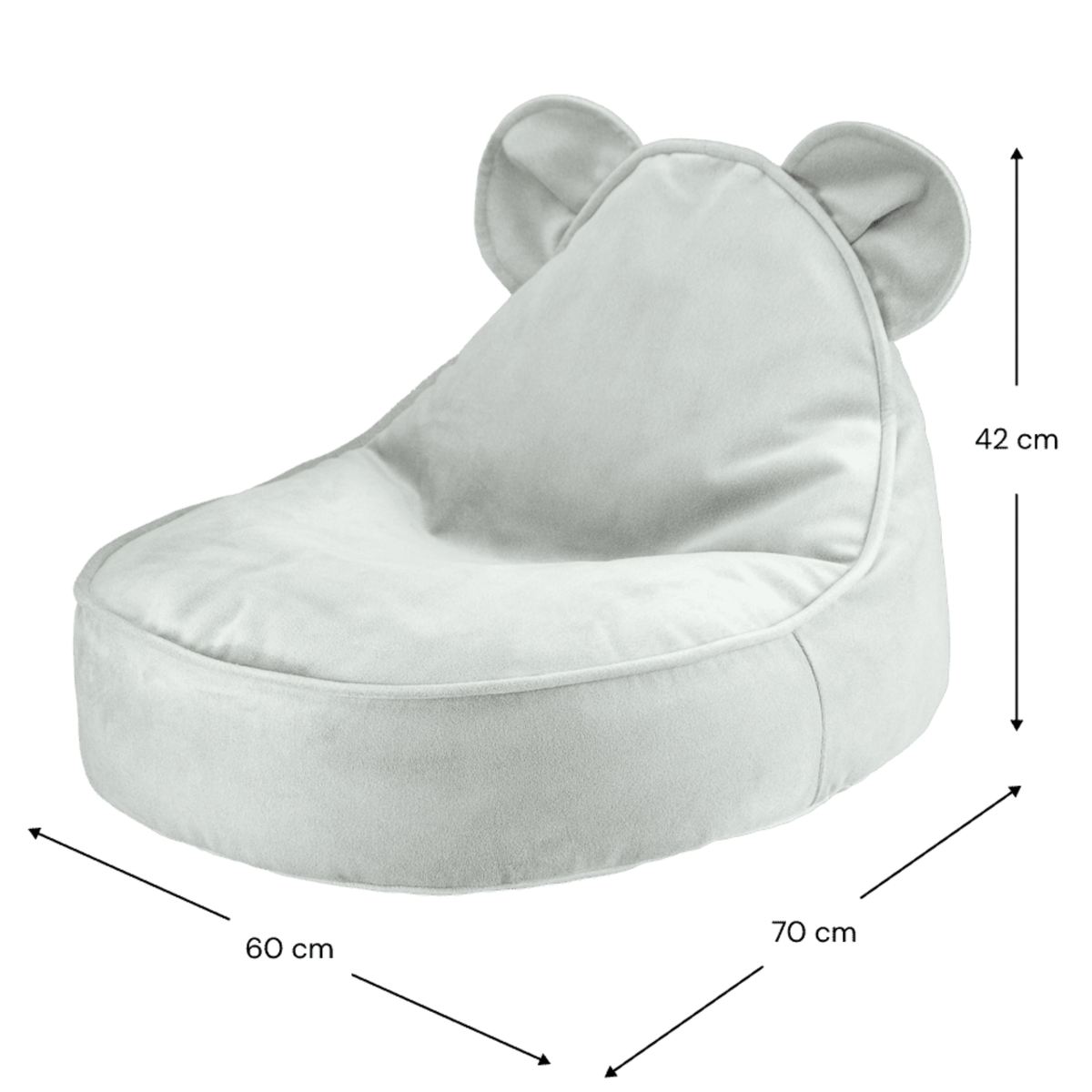 Sitzsäcke Kinder Sitzsack Bär aus Samt I wigiwama