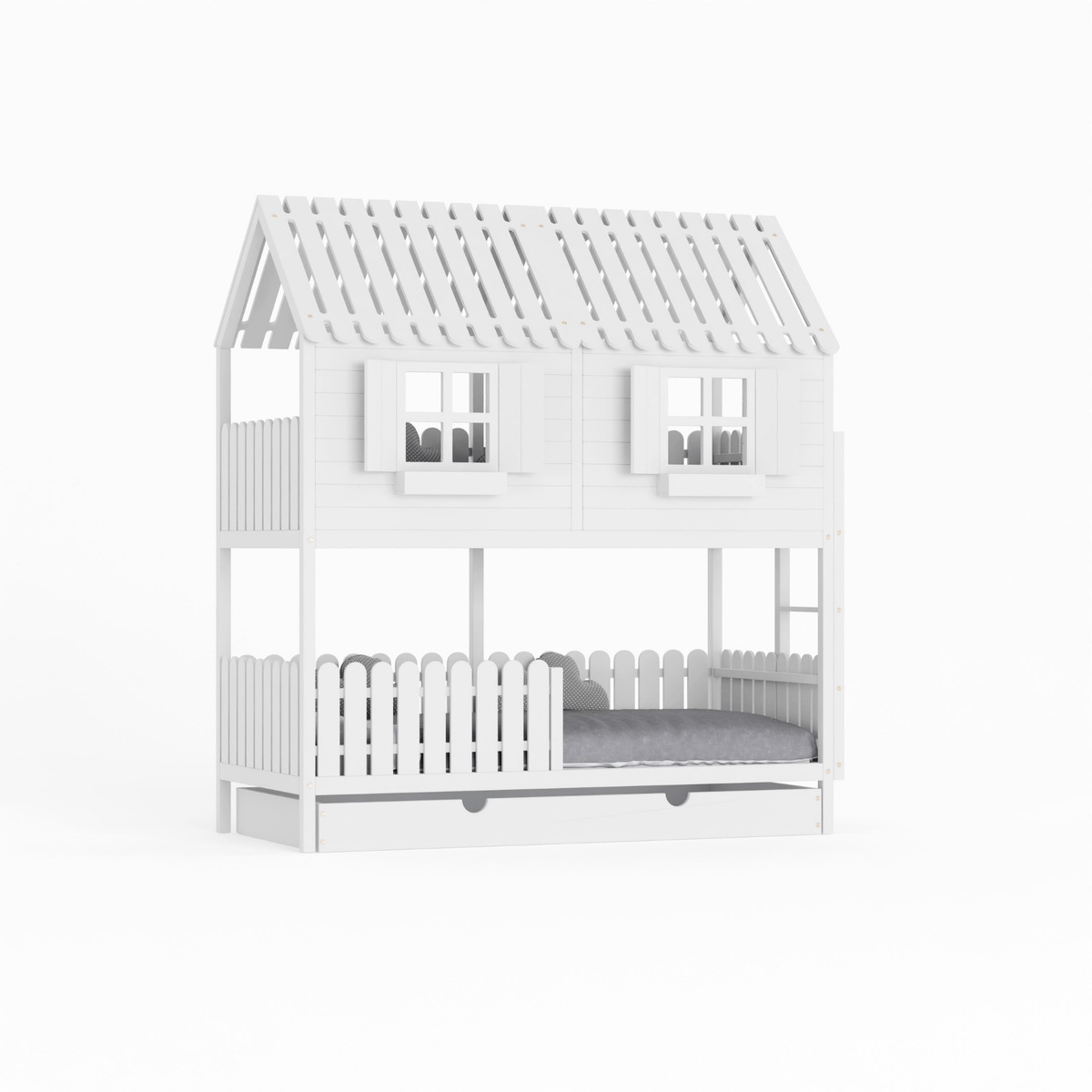 Bett Kinderbett Hausbett Etagenbett für Kinder - Lou