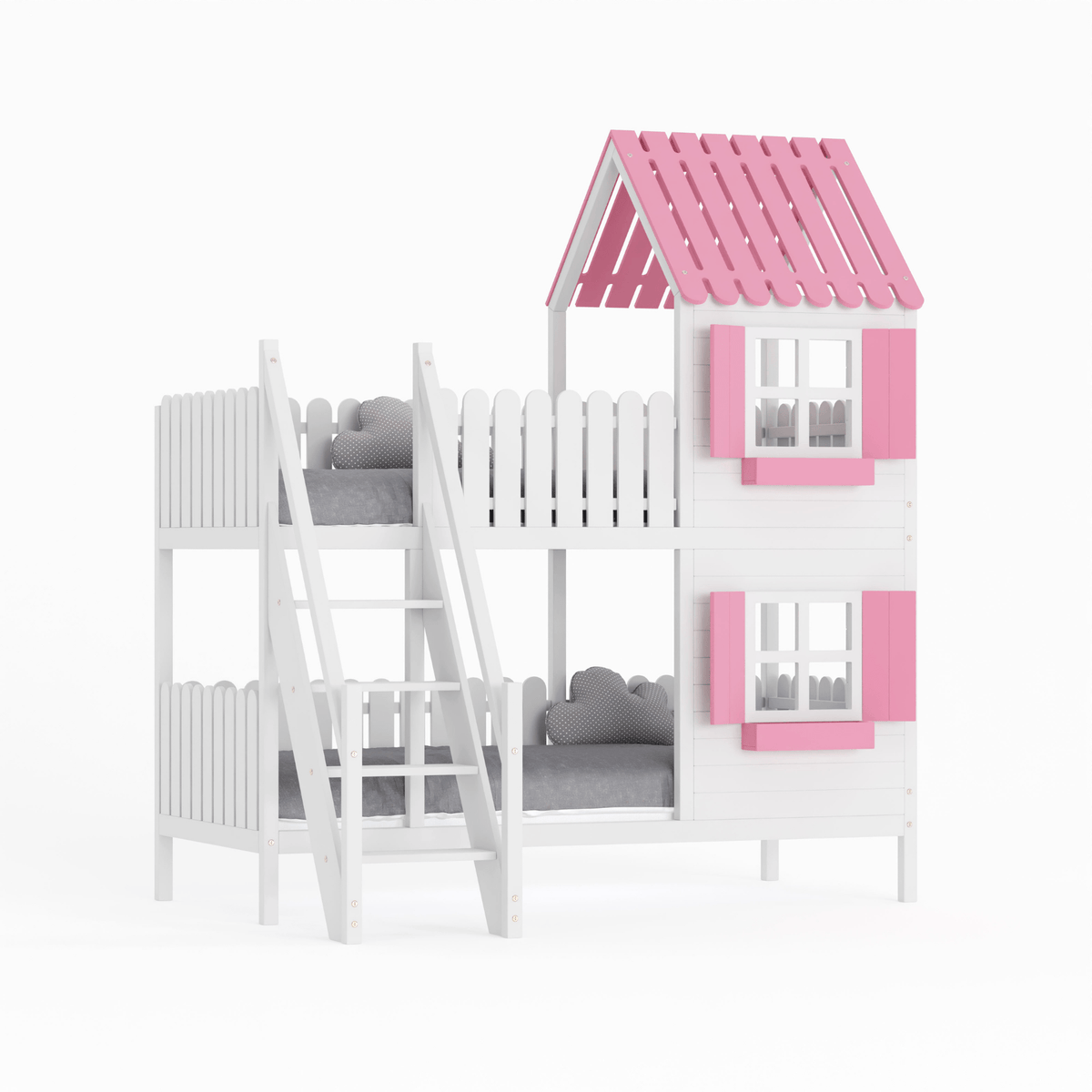 Bett Kinderbett Hausbett Etagenbett für Kinder - Nika