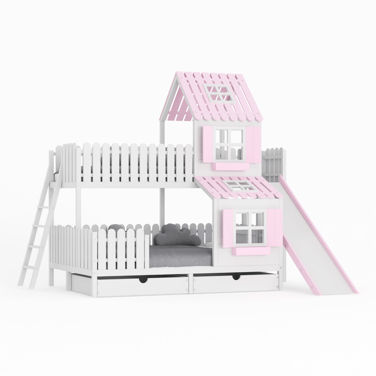 Bett Kinderbett Hausbett Etagenbett für Kinder - Sora