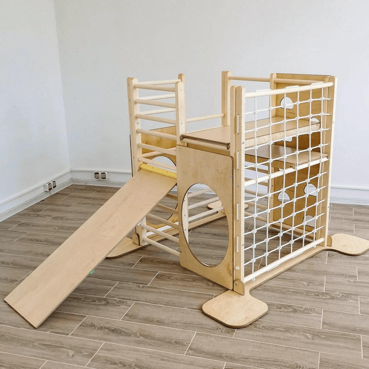 Betten und Klettergerüste Indoor Klettergerüst Kinder Holz Spielturm Holz XXL