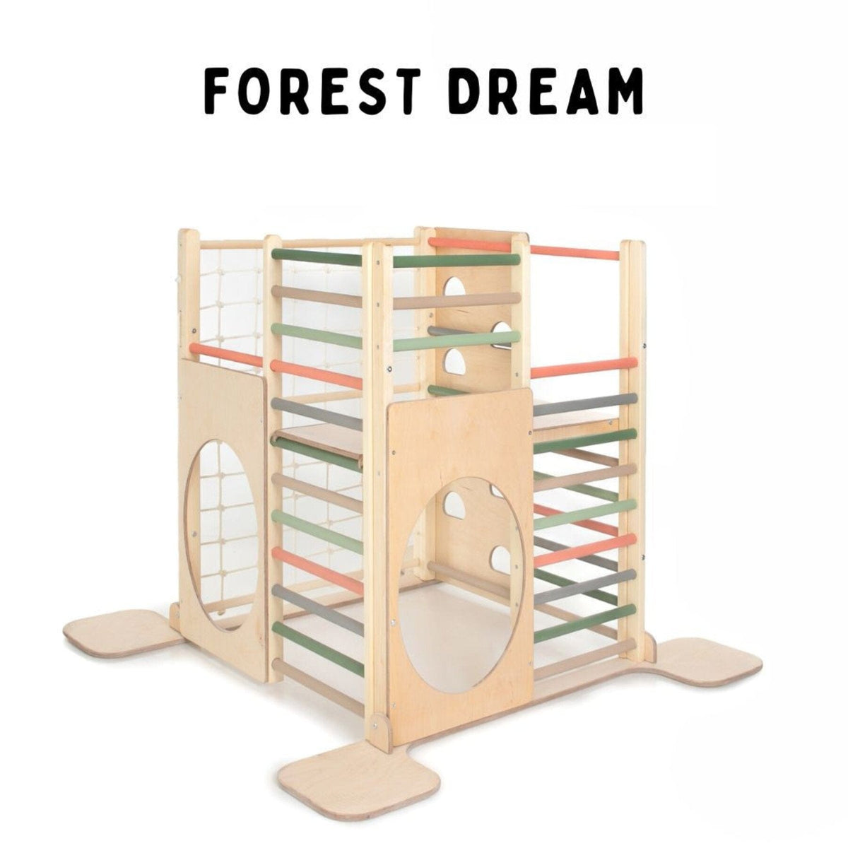 Betten und Klettergerüste Indoor Klettergerüst Kinder Holz Spielturm Holz XXL