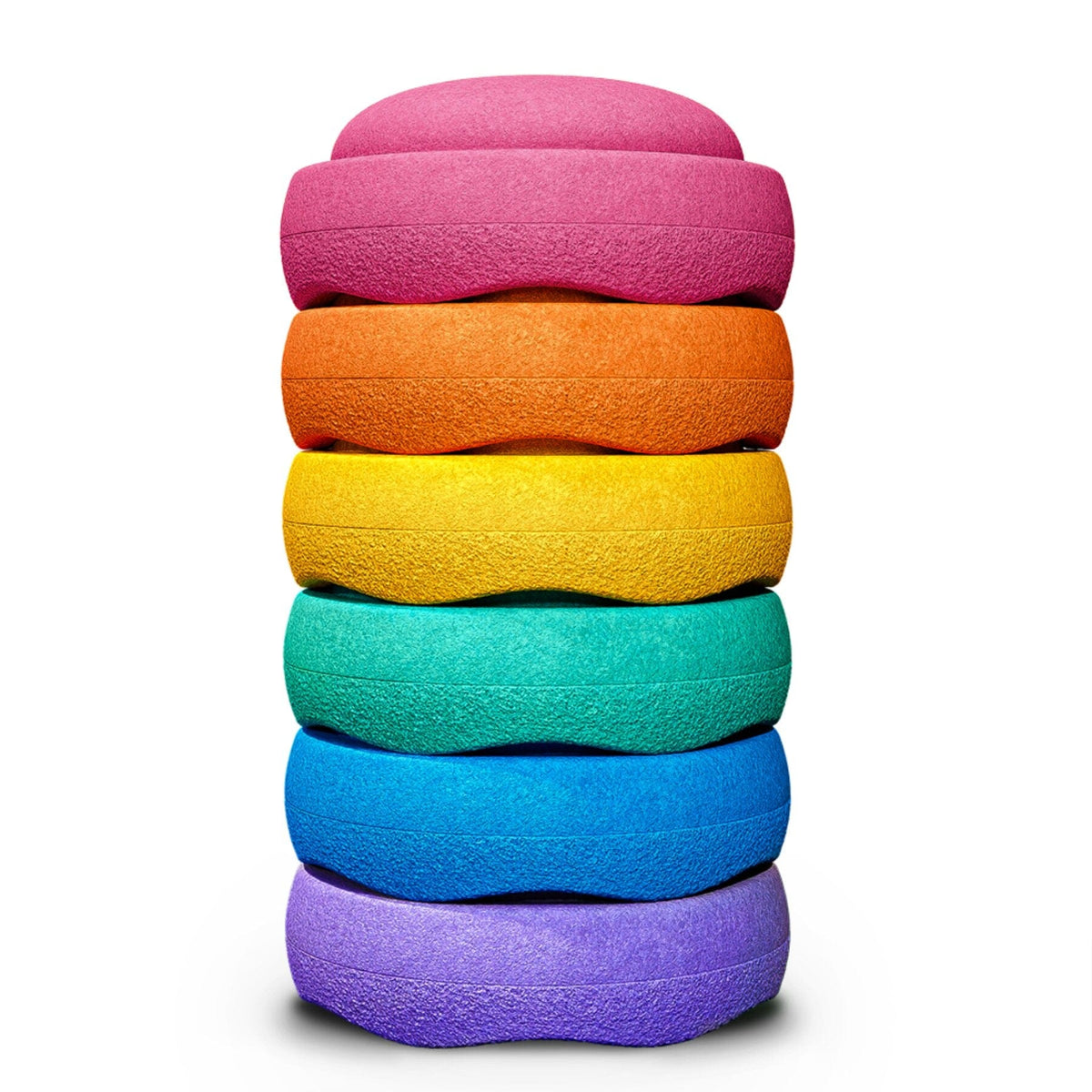 Stapelsteine LIMITED: Stapelstein Rainbow Classic 6er Set – Exklusive Edition LeoBabys