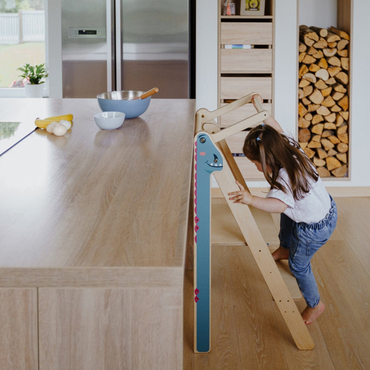 Learning Tower Lernturm für Kinder, klappbar und höhenverstellbar