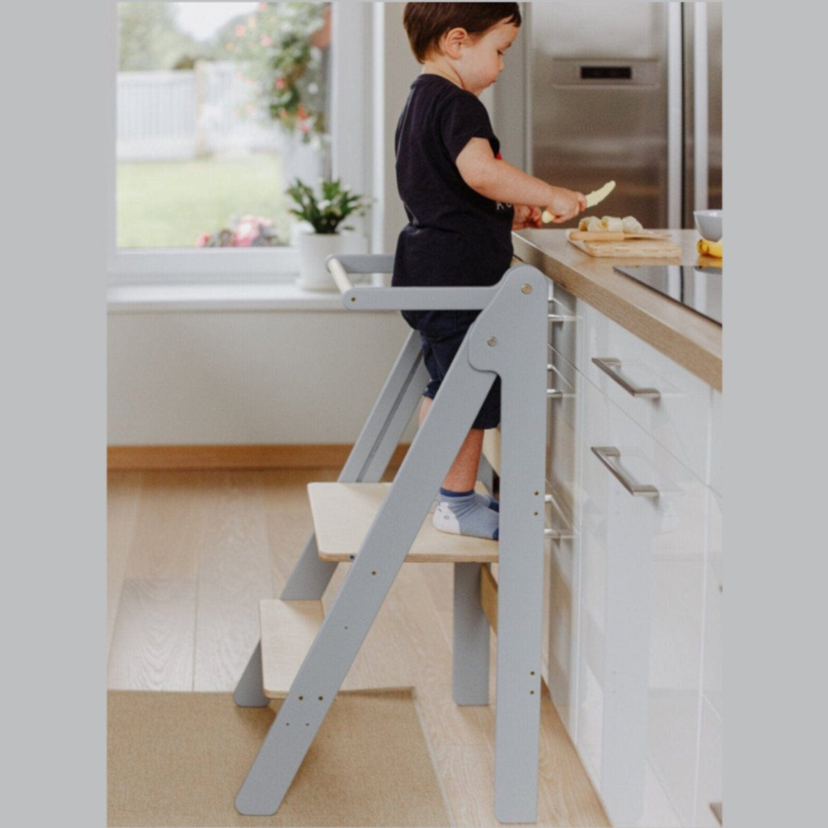 Learning Tower Lernturm für Kinder, klappbar und höhenverstellbar