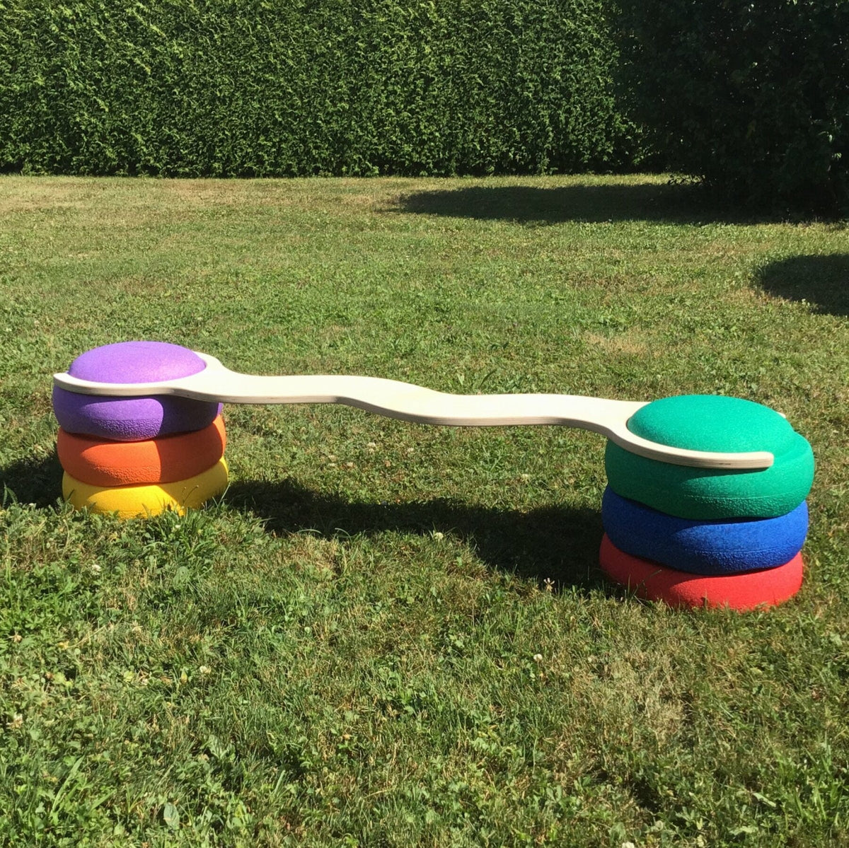 Balancierbretter Balancierbrett Balanciersteg für Stapelstein Original geschwungen - Krokodil