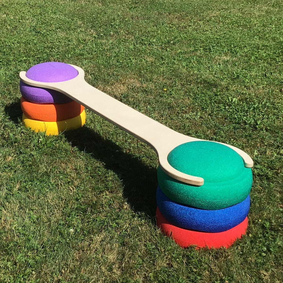 Balancierbretter Balancierbrett Balanciersteg für Stapelstein Original schmal - Giraffe