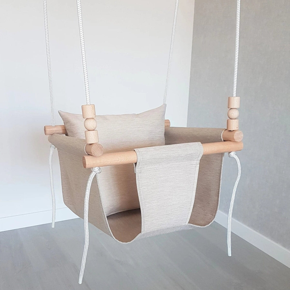 Schaukel Babyschaukel wetterbeständig Beige