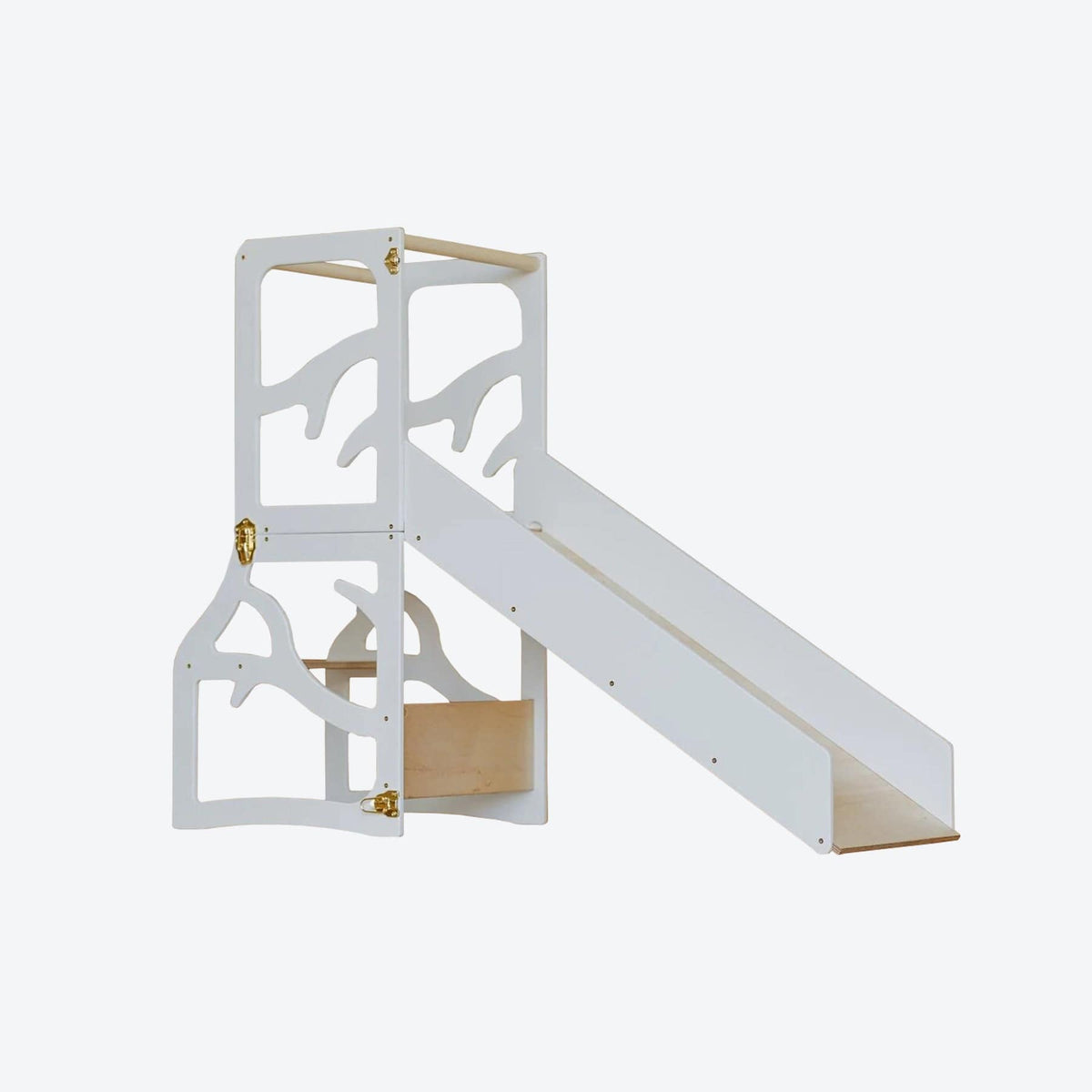 Learning Tower 3in1 wandelbarer Montessori Lernturm - mit Rutsche oder Tritthocker - Tree Design