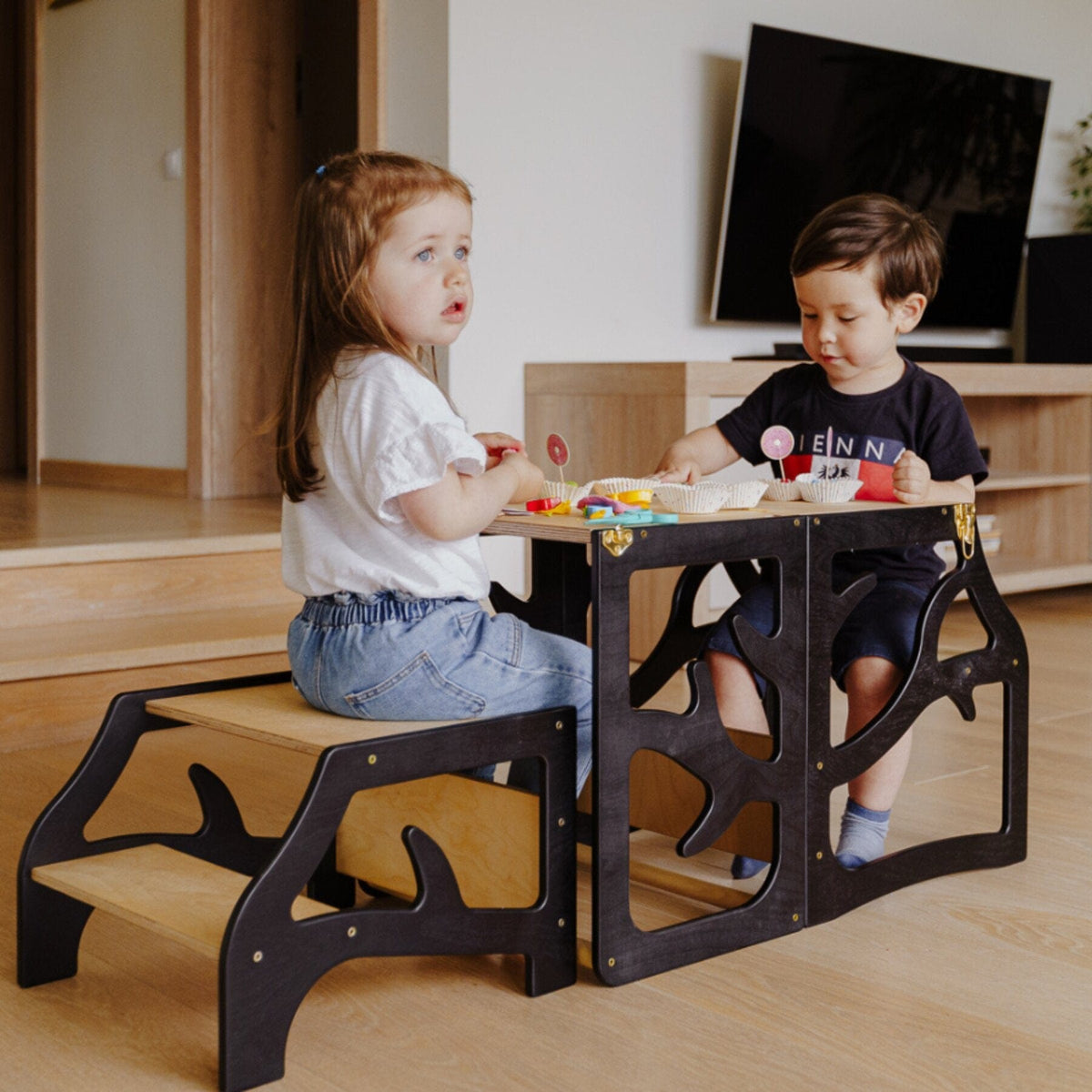 Learning Tower Lernturm Learning Tower 3in1 Schwarz