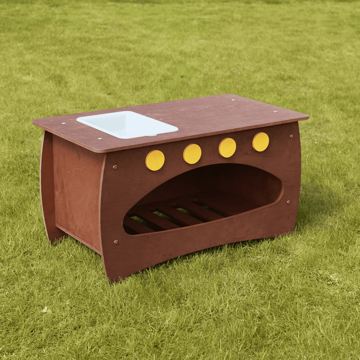 Outdoormöbel Matschküche Outdoor aus Holz – Wetterfest, langlebig & kindgerecht