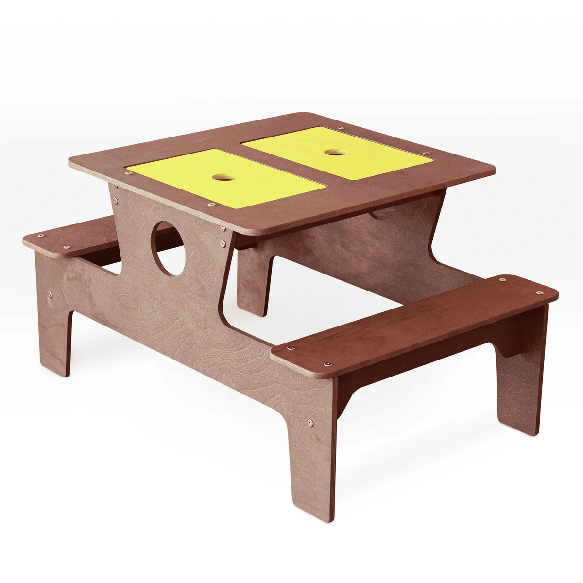 Outdoormöbel Matschtisch aus Holz – Sand- & Wassertisch für Kinder ab 6 Monaten