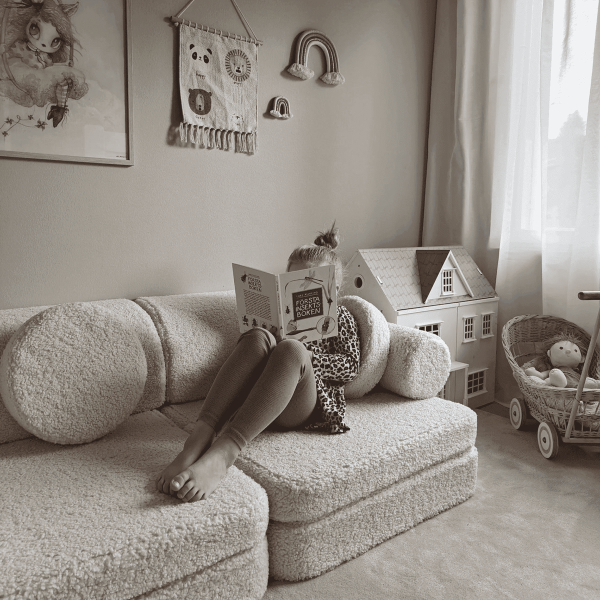 Polstermöbel Modulares Kinder-Spielsofa Kindersofa aus Teddy I wigiwama
