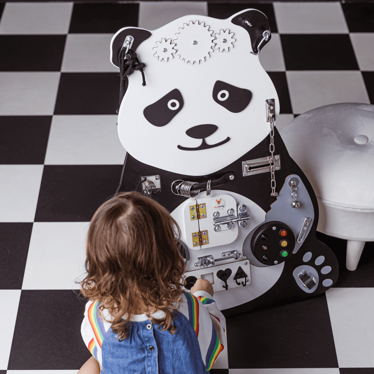 Busy Board Montessori Busy Board ZEN-Panda – ultimative Lernspielzeug