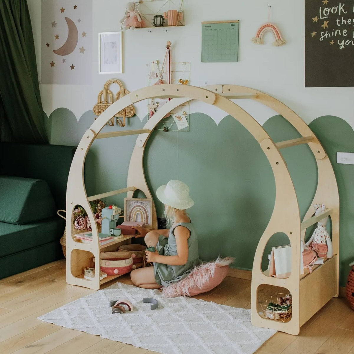 Montessori Spielregale Montessori Play Stand 3-in-1 Regal Küche 2-12 Jahre | LeoBabys