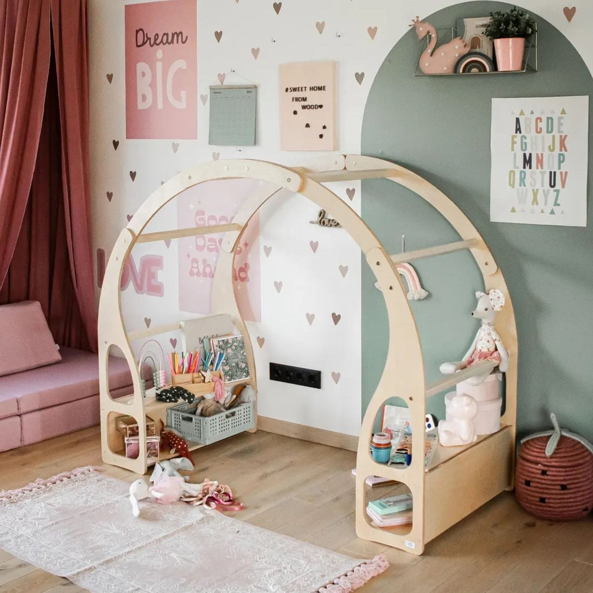 Montessori Spielregale Montessori Play Stand 3-in-1 Regal Küche 2-12 Jahre | LeoBabys