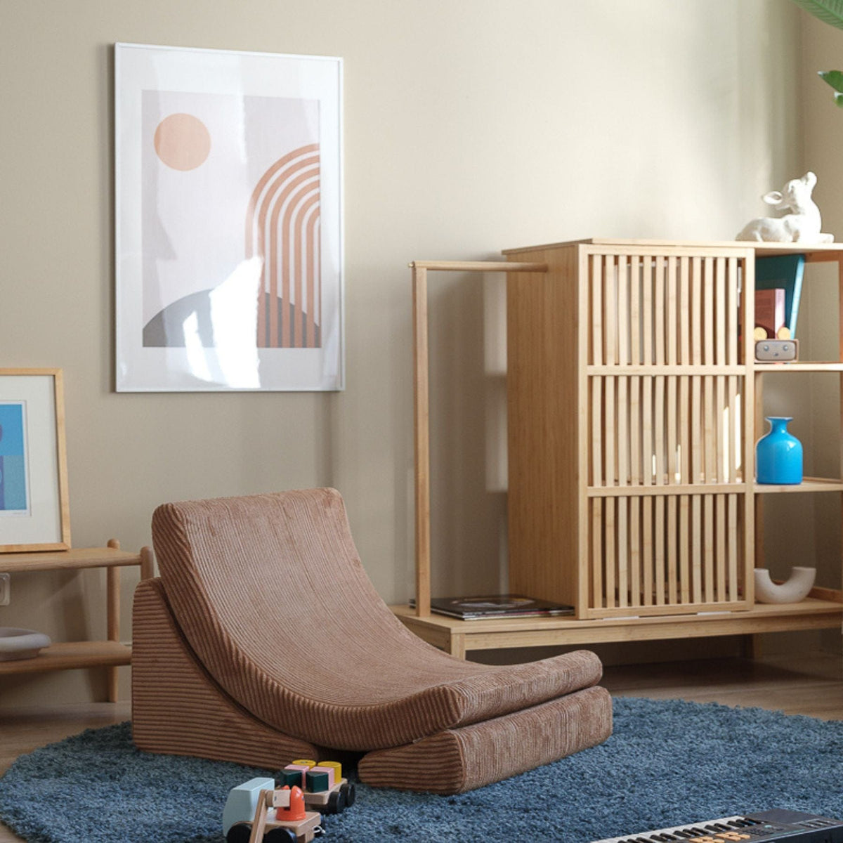 Polstermöbel wigiwama Moon Chair Kindersessel – modularer Kinder-Sessel I Cord