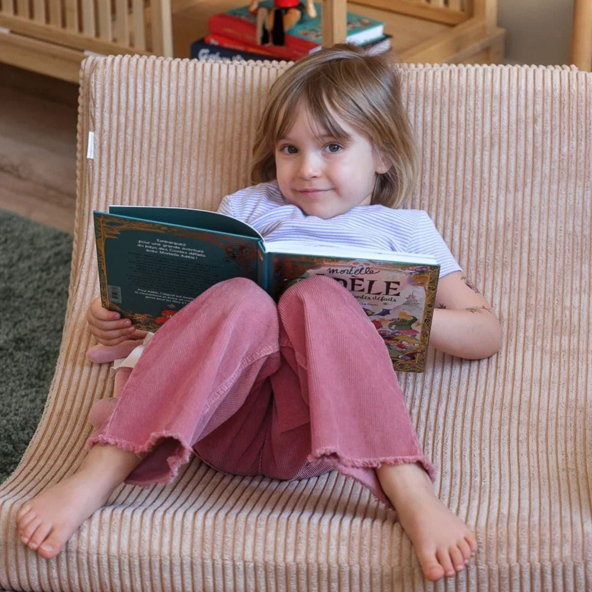 Polstermöbel wigiwama Moon Chair Kindersessel – modularer Kinder-Sessel I Cord