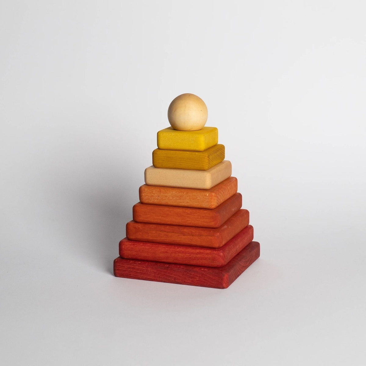 Holzspielzeug & Bausteine Montessori Spielzeugpyramide - Montessori Stapelturm aus Holz | Wooden Story
