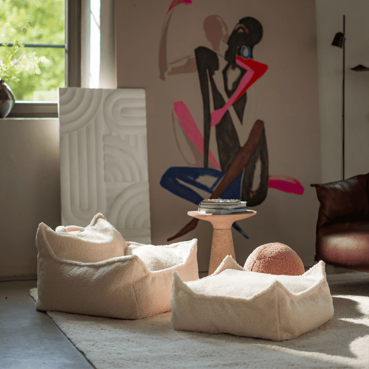 Sitzsäcke Kinder Ottoman Sitzgelegenheit – Square Ottoman I wigiwama
